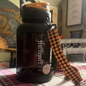 Hufflepuff Black and Gold Water Bottle